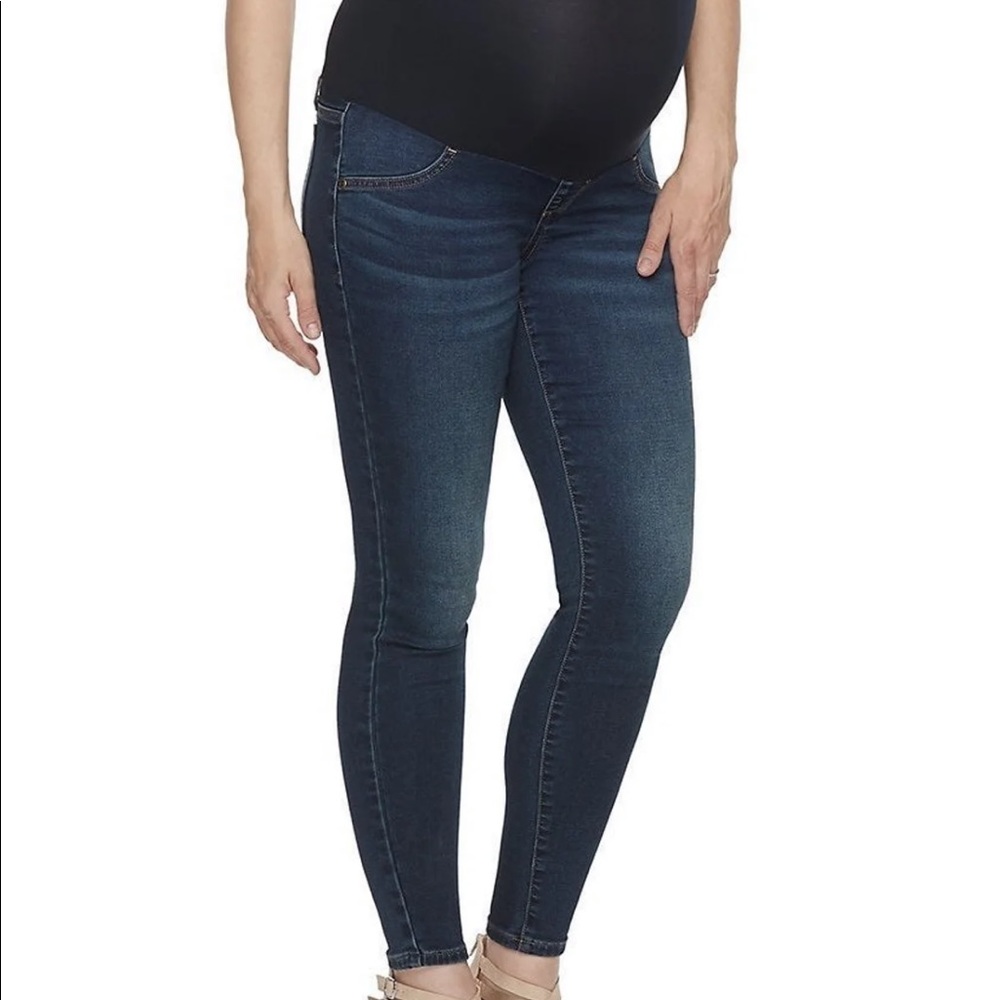 maternity pants maternity blue skinny jeans